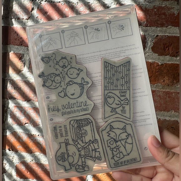 Stampin’ Up Hey, Valentine cling stamps - Picture 3 of 4